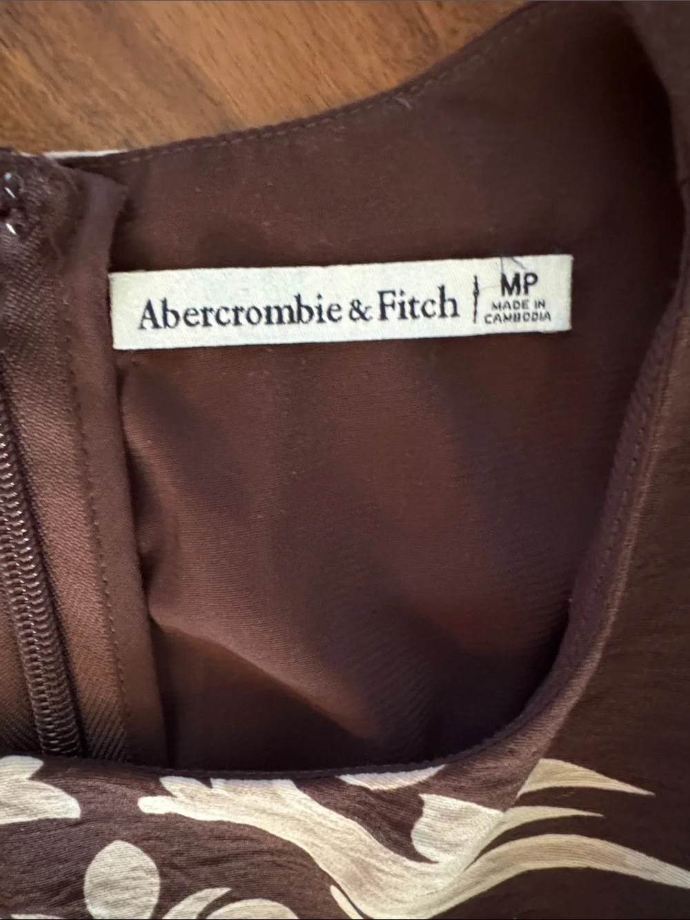 Abercrombie & Fitch women’s brown/tan maxi dress, size PM-like new condition
